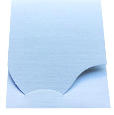 DAIBER 1x100 Passbildmappen Wave weiß Leinenkarton