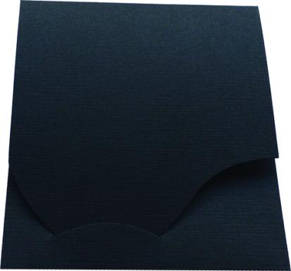 DAIBER 1x100 Passbildmappen Wave schwarz Leinenkarton