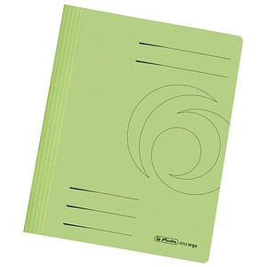 10 herlitz Schnellhefter Karton hellgrün DIN A4