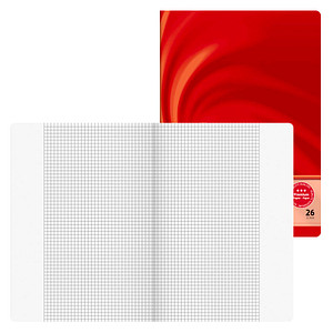 BRUNNEN Schulheft Vivendi Lineatur 26 kariert DIN A4 Außenrand, 32 Blatt