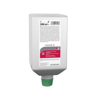 GREVEN® CREME C | 2 Liter Varioflasche Hautpflegecreme für Hände und Gesicht nach der Arbeit, geeignet für sehr trockene und extrem beanspruchte Haut