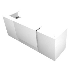 Quadrifoglio Empfangstheke weiß 285,0 x 88,0 x 113,0 cm