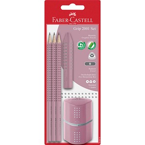 FABER-CASTELL GRIP 2001 Bleistift-Set B rose shadow 1 Set