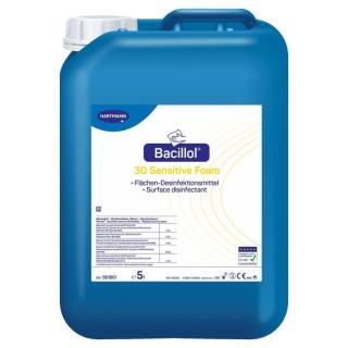 Bacillol 30 Sensitive Foam |  5 Liter aldehydfreie, alkoholische Schnell-Desinfektion für empfindliche Oberflächen
