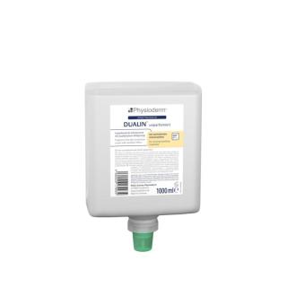DUALIN unparfümiert Hautschutzcreme | 1 Liter-Neptunflasche mit dualistischem Wirkprinzip beim Umgang mit nicht klar definierten sowie wasser- und nicht-wasserlöslichen Arbeitsstoffen, passende Spender ||70334||, ||70485||