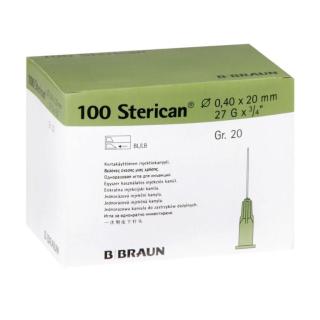 Braun Sterican Einmalkanülen Größe 20 | 100 Stück Ø 0,40 x 20 mm 
