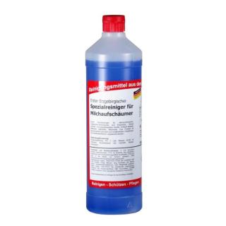 Erster Erzgebirgischer Spezialreiniger für Milchaufschäumer | 1 Liter Rundflasche hochergibig und einfach in der Anwendung