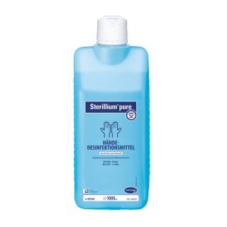 Sterillium® pure Händedesinfektion farbstoff- und parfümfrei, begrenzt viruzid PLUS | 1 Liter geeignet für Asthmatiker und Atopiker, HACCP-lebensmittelkonform +++ DESINFEKTIONSMITTEL VORSICHTIG VERWENDEN. VOR GEBRAUCH STETS ETIKETT UND PRODUKTINFORMATIONEN LESEN +++