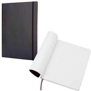 MOLESKINE Notizbuch Classic Collection flexibler Einband ca. DIN A4 kariert, schwarz Softcover 192 Seiten