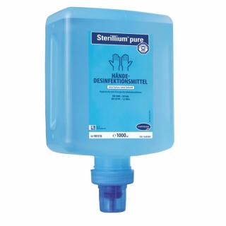 Sterillium® pure Händedesinfektion farbstoff- und parfümfrei, begrenzt viruzid PLUS | 1-Liter-Patrone geeignet für Asthmatiker und Atopiker, HACCP-lebensmittelkonform +++ DESINFEKTIONSMITTEL VORSICHTIG VERWENDEN. VOR GEBRAUCH STETS ETIKETT UND PRODUKTINFORMATIONEN LESEN +++