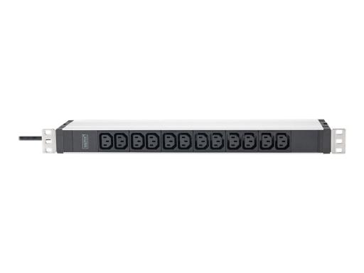 DIGITUS 19" Kaltgeräte-Steckdosenleiste, 12-fach, 1 HE