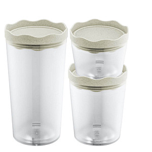 koziol Vorratsdosen-Set Prince hoch transparent 0,3/0,75/1,0 l, 1 Set