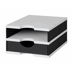 STYRO 268-0102.9895S Schreibtischablage Polystyrene Schwarz - Grau (268-0102.98