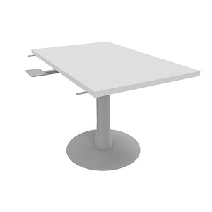 Quadrifoglio Verbindungsplatte Idea+ weiß, silber rechteckig 70,0 x 110,0 x 74,0 cm