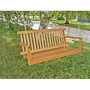 Garden Pleasure Gartenbank Columbia 985106 braun Holz 130,0 cm