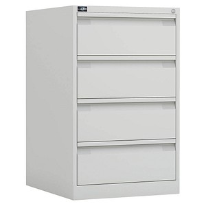 BISLEY ECO Karteischrank reinweiß mit 4 Schubladen 57,0 x 62,2 x 91,5 cm