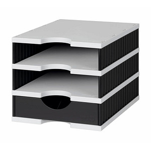 STYRO 268-0103.9895S Schreibtischablage Polystyrene Schwarz - Grau (268-0103.98