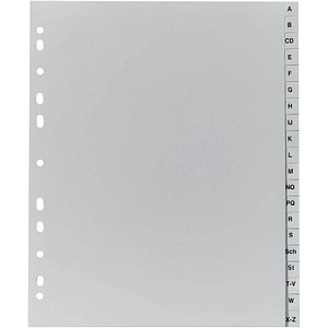 EXACOMPTA Kunststoff-Register, A-Z, DIN A4+, 20-teilig