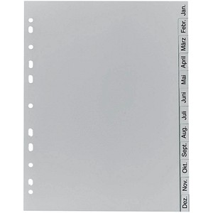 EXACOMPTA Kunststoff-Register, Monate, DIN A4, 12-teilig