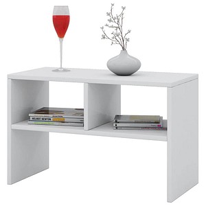 VCM my home Nachto Beistelltisch Holz weiß 60,0 x 40,0 x 45,0 cm