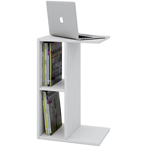 VCM my home Nachto-Stand Beistelltisch Holz weiß 45,0 x 40,0 x 60,0 cm