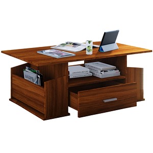 VCM my home Junata Couchtisch Holz nussbaum 110,0 x 52,0 x 44,0 cm