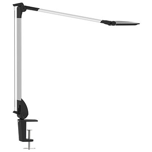 MAUL MAULoptimus colour vario Schreibtischlampe silber 10 W mit Tischklemme