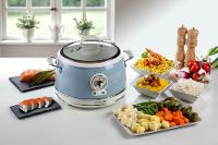 DE LONGHI Ariete Vintage Dampfgarer, blau