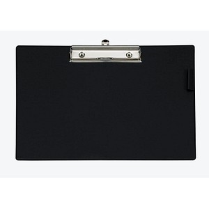 MAUL Schreibplatte mit Folienüberzug, DIN A4 quer, schwarz aus Karton mit Folie