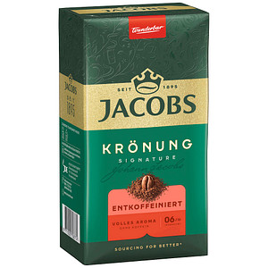 JACOBS KRÖNUNG SIGNATURE ENTKOFFEINIERT Kaffee, gemahlen Arabica- und Robustabohnen 1000,0 g