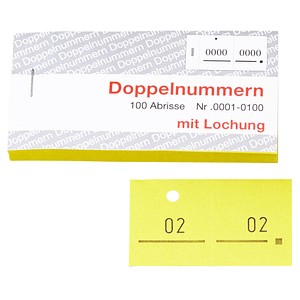 5 WOLF & APPENZELLER Doppelnummernblöcke 01-100, 101-200, 201-300, 301-400, 401-500