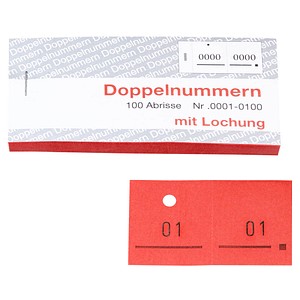 5 WOLF & APPENZELLER Doppelnummernblöcke 01-100, 101-200, 201-300, 301-400, 401-500