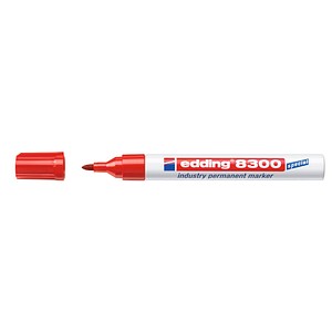 EDDING Permanent-Marker Edding E-8300 Rot Rundform 1.5 - 3 mm 1 St.