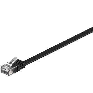 GOOBAY Patchk. Cat6 U/UTP flach bk 2,0m