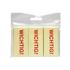 inFO Haftmarker gelb WICHTIG! 3x 50 Streifen