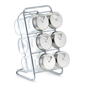 Zeller Gewürzregal transparent, silber