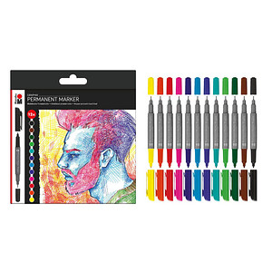 Marabu Permanent-Marker Graphix "SIGNIFICANT", 12er Etui
