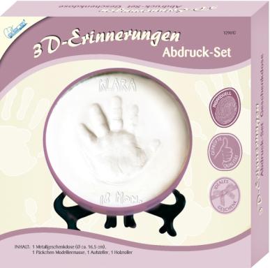 3D Erinnerungen-Abdruck-Set-Geschenk, Nr: A30KSE17