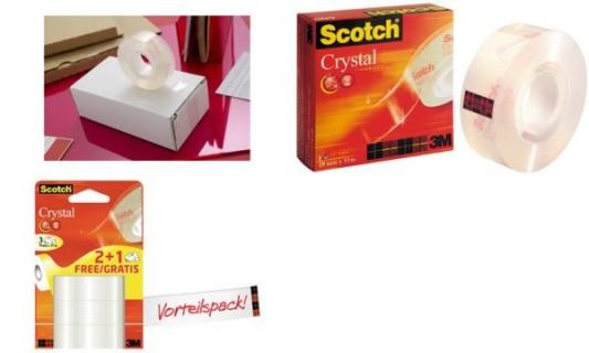 3M Klebeband 3M Scotch® Crystal Clear 600 Transparent (L x B) 66 m x 19 mm Inha