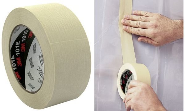 3M Krepp-Klebeband 101E, 18 mm x 50 m, Papier, beige (9055195)