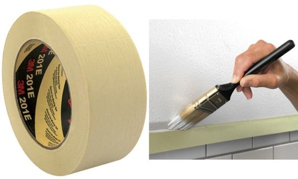 3M Krepp-Klebeband 201E, 18 mm x 50 m, Papier, beige (9055199)