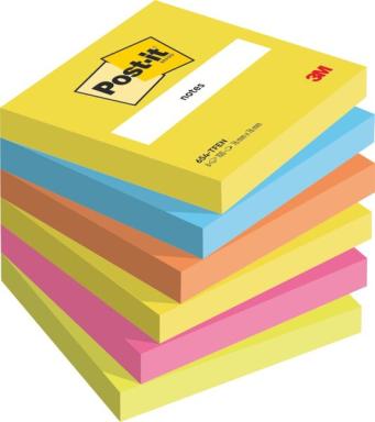 3M Post-it® Haftnotizen Rainbow-Packs/654TFEN 76 x 76 mm 6