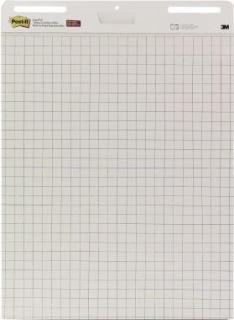 3M Post-it Meeting-Chart, 63,5 x 76,2 cm, weiß, kariert 30 Blatt/Block (MC560)