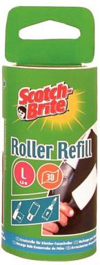3M Scotch-Brite Ersatz-Rolle für Fussel-Roller, 30 Blatt (836RP-30) (836RP-30)