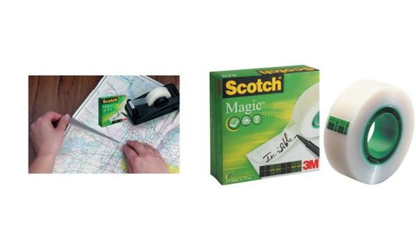 3M Scotch Klebefilm Magic 810, unsichtbar, 25 mm x 66 m Kerndurchmesser: 76 mm 