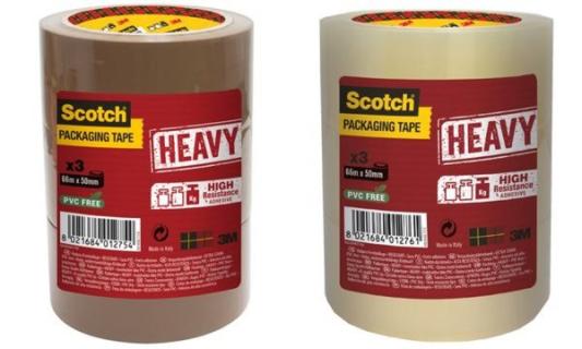 3M Scotch Verpackungsklebeband HEAV Y, 50 mm x 66 m, braun (9005064)