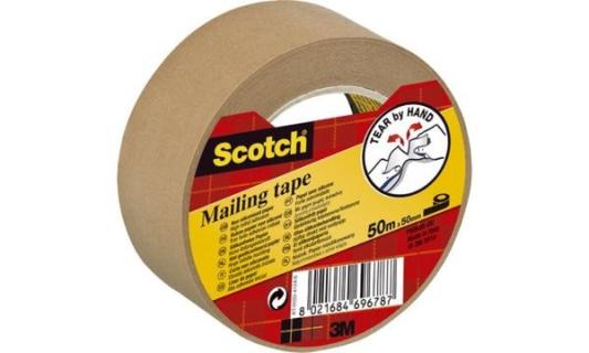 3M Scotch Verpackungsklebeband P505 0, Papier, 50 mm x 50 m (9068909)