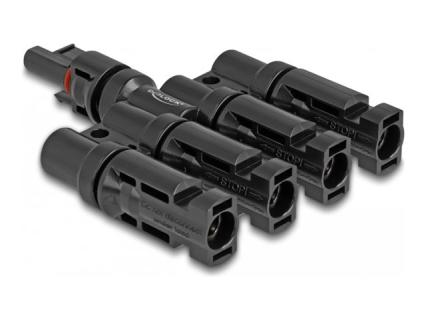 DELOCK 60027 Kabeladapter 1 x DL4 4 x DL4 Schwarz (60027)