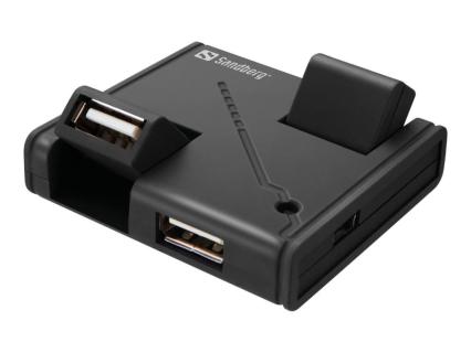 SANDBERG USB Hub 4 ports USB2.0 Ueberlastungsschutz A-B Kabel inkludiert