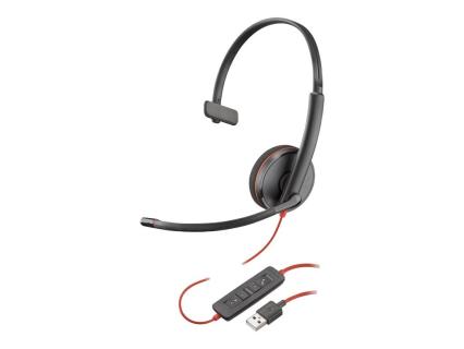 HP Poly Blackwire 3210 Monaural USB-A Headset